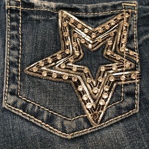 💙Miss Me Stretch Star Rhinestone Pocket Jeans💙